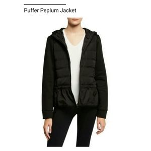 🆕 BCBGMaxazria Puffer peplum Jacket
